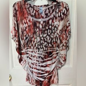 M.FASIS by California Blue flowy top